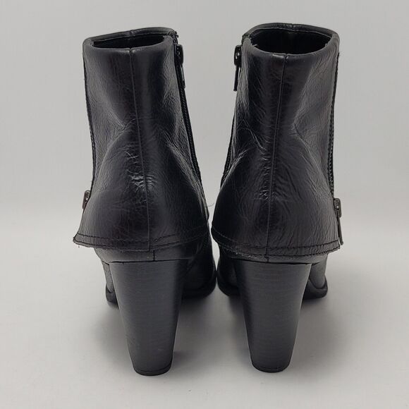 B.O.C Børn Concept Womens Leather Side Zip Block Heels Ankle Bootie Size 8.5 - Picture 5 of 14